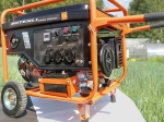 Бензиновый генератор Shtenli 8400 Pro S (7 кВт эл. стартер, колеса, ручки, 3 розетки 220, экран, для сварки)